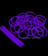 Фиолетовые светящиеся палочки - браслеты, упаковка 100 шт.