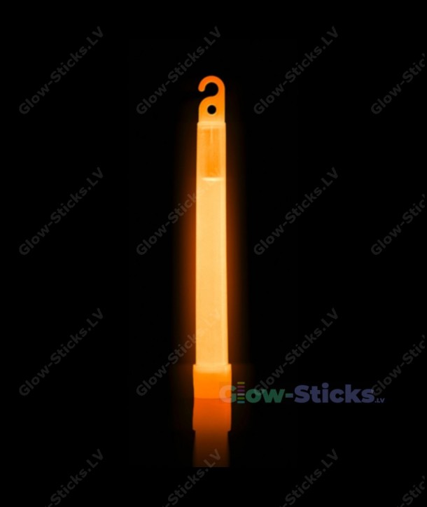Oranžs gaismas kociņš 15 cm