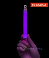 Фиолетовые светящиеся палочки 15 см, упаковка 50 шт.