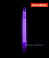Фиолетовые светящиеся палочки 15 см, упаковка 50 шт.
