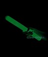 Зелёная светящаяся палочка с оболочкой 31 см