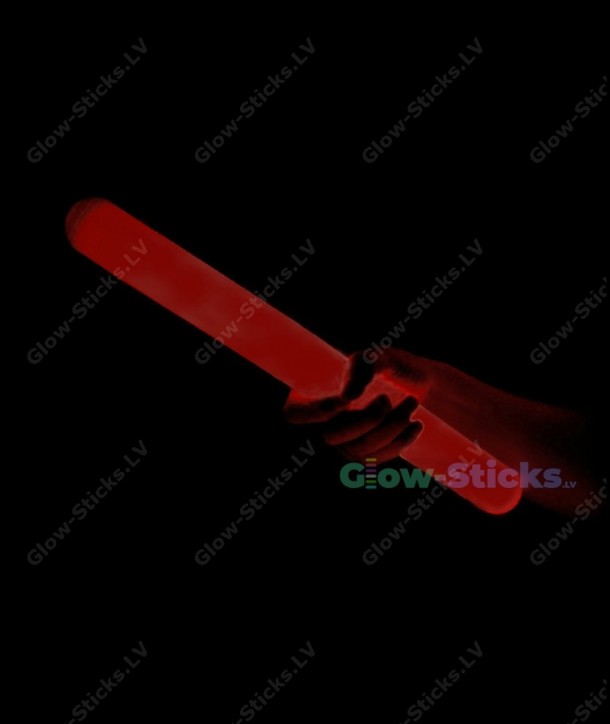 Красная светящаяся палочка с оболочкой 31 см
