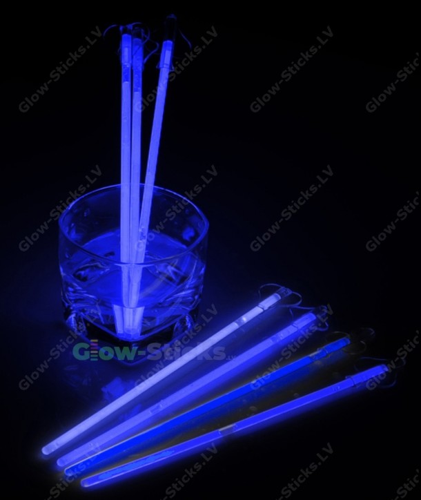 Zilās krāsas gaismas kociņi - kokteiļu maisītāji, 100 gab. iepakojums