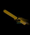 Жёлтая светящаяся палочка с оболочкой 31 см