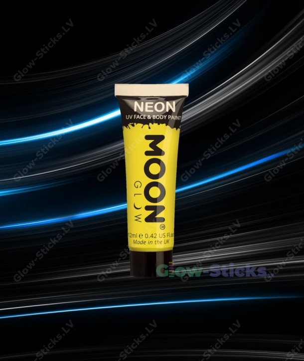 UV sejas un ķermeņa fluorescējošā krāsa 12 ml.