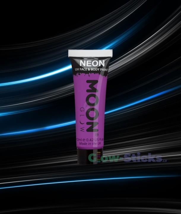 UV sejas un ķermeņa fluorescējošā krāsa 12 ml.